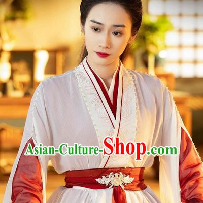 China Ancient Swordswoman Dress Romantic TV Series New Life Begins Shangguan Jing Clothing Female Warrior Costumes