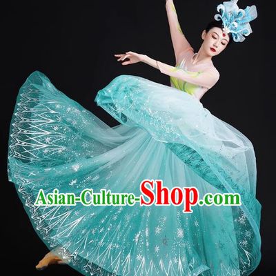 Opening Dance Big Swing Skirt Performance Costume Female Large Stage Singing Dancer Long Skirt Modern Dance Costume Dress