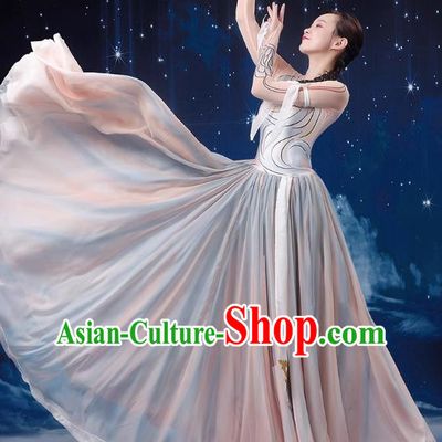 Classical Dance Performance Costume Female Chinese Style Art Examination Chorus Dance Costume Modern Opening Dance Big Swing Skirt