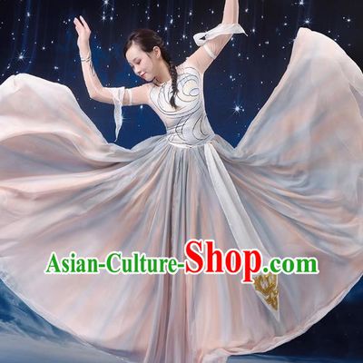 Classical Dance Performance Costume Female Chinese Style Art Examination Chorus Dance Costume Modern Opening Dance Big Swing Skirt