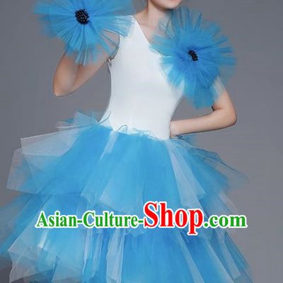 Modern Dance Costumes Fashion Dancer Costumes Opening Dance Costumes Fluffy Chorus Square Dance Dresses