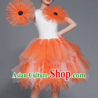 Modern Dance Costumes Fashion Dancer Costumes Opening Dance Costumes Fluffy Chorus Square Dance Dresses