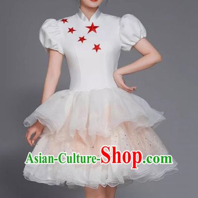 Modern Dance Costume Female Fashion Opening Dance Choir Dance Dress Square Dance Tutu Skirt Adult