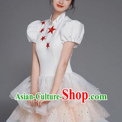 Modern Dance Costume Female Fashion Opening Dance Choir Dance Dress Square Dance Tutu Skirt Adult