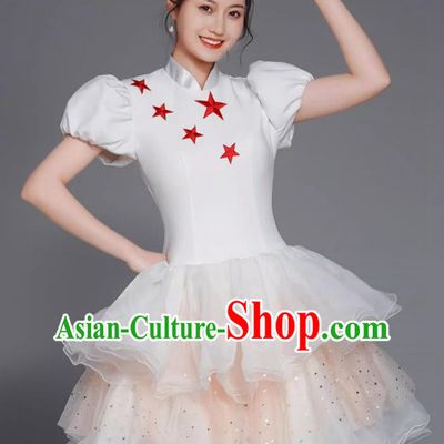 Modern Dance Costume Female Fashion Opening Dance Choir Dance Dress Square Dance Tutu Skirt Adult
