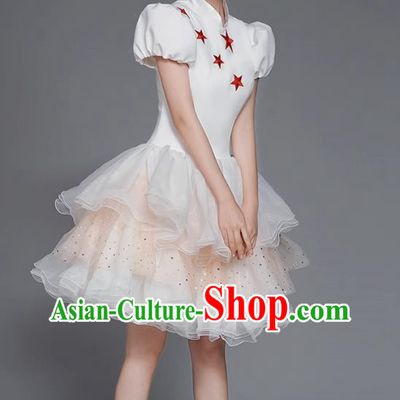 Modern Dance Costume Female Fashion Opening Dance Choir Dance Dress Square Dance Tutu Skirt Adult
