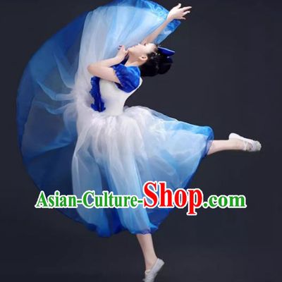 Opening Dance Large Swing Skirt Dance Costume Performance Clothing Chorus Clothing Female Adult Singing and Dancing Modern Stage Dress