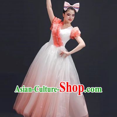 Opening Dance Large Swing Skirt Performance Clothing Female Chorus Clothing Modern Dance Song Accompaniment Dance Costume Classical Dance Performance Clothing
