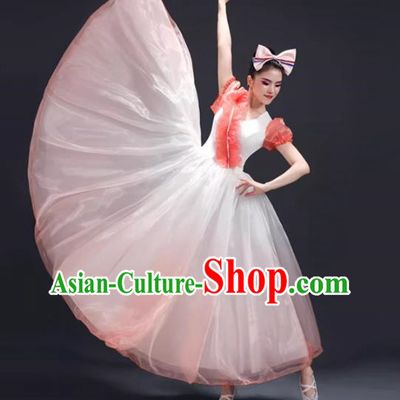 Opening Dance Large Swing Skirt Performance Clothing Female Chorus Clothing Modern Dance Song Accompaniment Dance Costume Classical Dance Performance Clothing