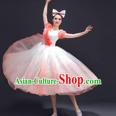 Opening Dance Large Swing Skirt Performance Clothing Female Chorus Clothing Modern Dance Song Accompaniment Dance Costume Classical Dance Performance Clothing