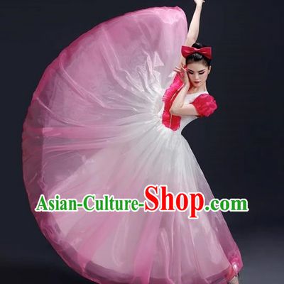 Opening Dance Big Swing Skirt Performance Costume Female Dance Costume Song and Dance Dress Modern Stage Long Skirt