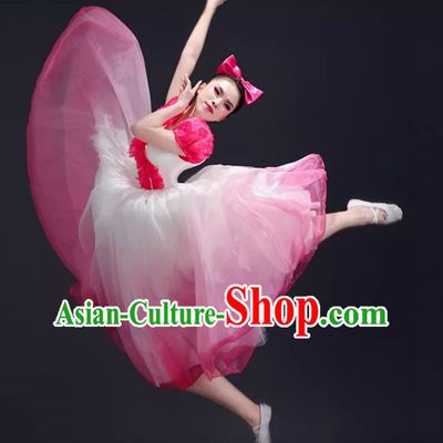 Opening Dance Big Swing Skirt Performance Costume Female Dance Costume Song and Dance Dress Modern Stage Long Skirt