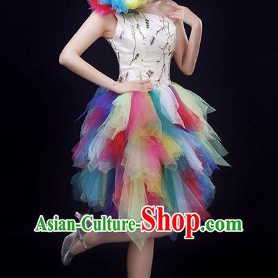 Opening Dance Large Swing Skirt Modern Dance Performance Costume Female Atmospheric Stage Chorus Singing Dance Performance
