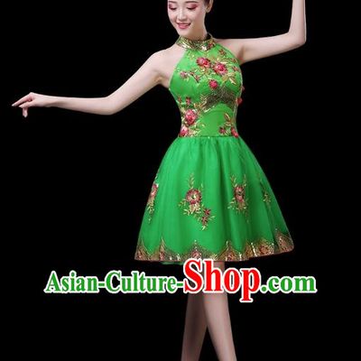 Classical Dance Costumes Opening Dance Skirt Modern Dance Costumes Women Square Dance Dress Folk Music Performance Costumes