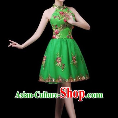 Classical Dance Costumes Opening Dance Skirt Modern Dance Costumes Women Square Dance Dress Folk Music Performance Costumes