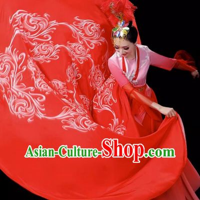 Opening Dance Large Swing Skirt Costumes Solo Chorus Costumes Host Catwalk Stage Costumes Ode To The Motherland Dance Costumes