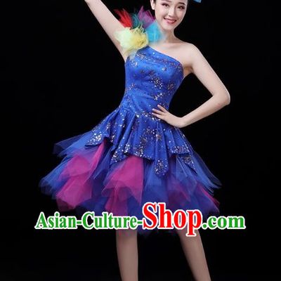 Modern Dance Graduation Costumes Performance Costumes Dance Costumes Fashion Chorus Costumes Stage Costumes Singing and Dancing Opening Dance Skirt Female