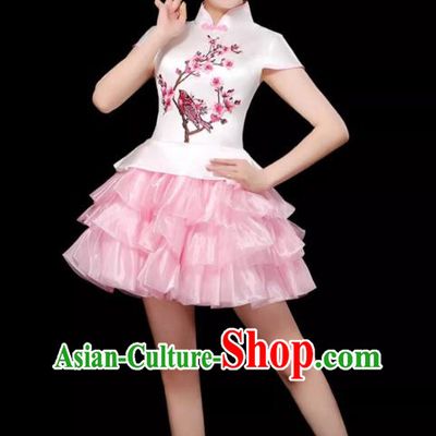 Modern Dance Costume Female Opening Dance Suit Tutu Skirt Adult Stage Dancer Skirt Square Dance Costume