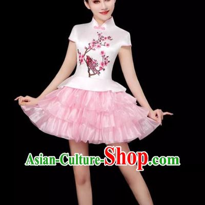 Modern Dance Costume Female Opening Dance Suit Tutu Skirt Adult Stage Dancer Skirt Square Dance Costume