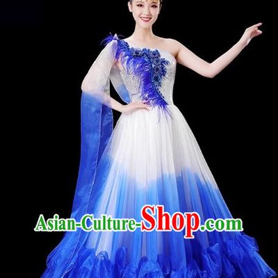 Opening Dance Big Swing Skirt Performance Costume Female Singer Dancer Big Skirt Classical Dance Costume Modern Long Skirt