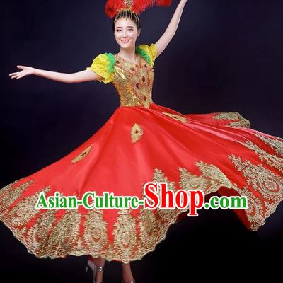 Opening Dance Big Swing Skirt Performance Costume Large Stage Classical Dance Costume Female Modern Dance Song Dancer Dress