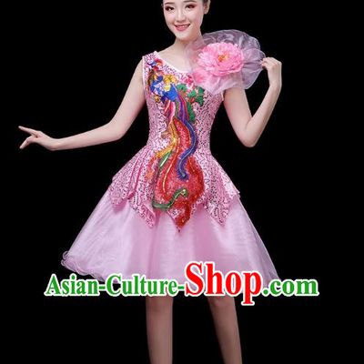 Modern Dance Costume Performance Costume Dress Chorus Fashion Fluffy Skirt Female