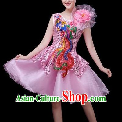 Modern Dance Costume Performance Costume Dress Chorus Fashion Fluffy Skirt Female