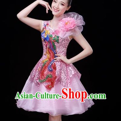 Modern Dance Costume Performance Costume Dress Chorus Fashion Fluffy Skirt Female
