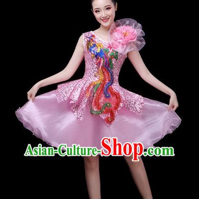Modern Dance Costume Performance Costume Dress Chorus Fashion Fluffy Skirt Female