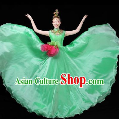 Opening Dance Big Swing Skirt Performance Costume Female Chorus Modern Large Stage Long Skirt Dance Costume