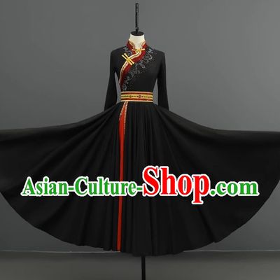 Mongolian Dance Costume Performance Suit Set Women National Costume Art Test Practice Suit Large Swing Skirt