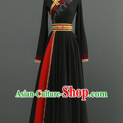 Mongolian Dance Costume Performance Suit Set Women National Costume Art Test Practice Suit Large Swing Skirt