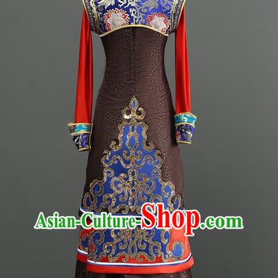 Mongolian Dance Costume Performance Costume Set Female Art Test Practice Clothes Large Swing Skirt