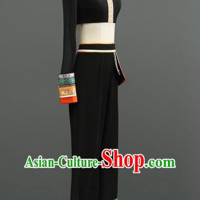 Chinese Minority Dance Repertoire Red Dragonfly Adult Practice Art Test Performance Dance Performance Costume