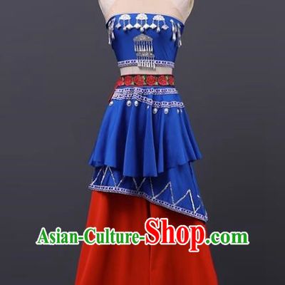 Dancing Flowers And Seedlings Dai Costumes Rain Bamboo Forest Shao Duoli Stage Costumes
