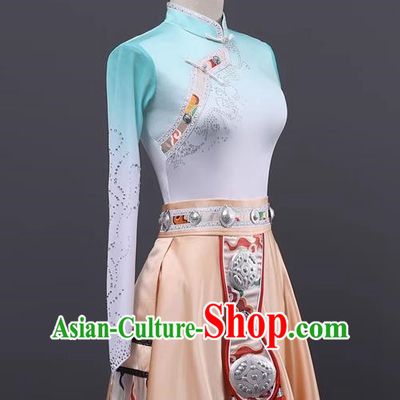 Tibetan Dance Performance Clothing Large Skirt Class Clothing Classroom Practice Clothing Art Test Performance Clothing Tibetan Robe