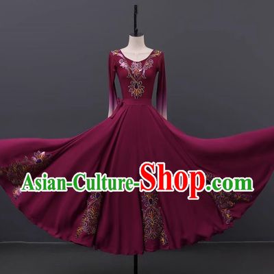 Dance Performance Clothing Female Students Art Test Practice Clothing Xinjiang Uyghur Adult Test Grading Chinese Ethnic Minorities