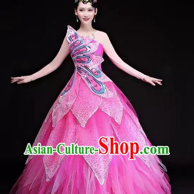 Song Accompaniment Dance Opening Dance Big Swing Skirt Performance Costume Atmospheric Large Scale Stage Dance Stage Performance Women Suit