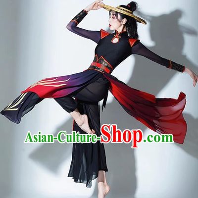 Sword Dance Costume Chivalrous Hanfu Female Ancient Costume Chivalrous Style Female Huo Yuanjia Chivalrous Line Chinese Style Jazz Dance Costume