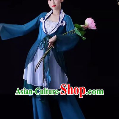 Classical Dance Costume Fairy Body Rhyme Gauze Clothing Outside The Art Test Practice Clothing Female Green Snake Chinese Style Chanting Lotus Dance Clothing