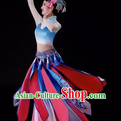 Qiaohuadan Performance Costume Chiling Children Performance Costume Classical Dance Pear Blossom Song Performance Costume Xinyouxi Dance Costume