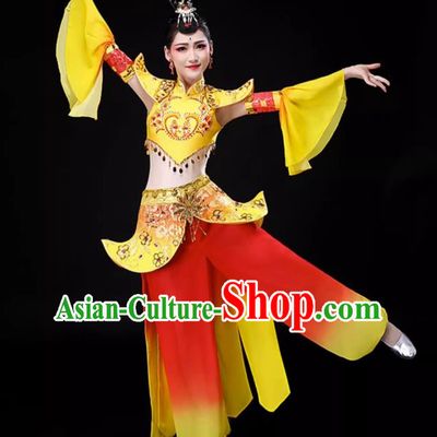 Xinjiang Dance Costumes Dunhuang Dance Costumes Classical Dance Thousand Handed Avalokitesvara Costumes Chinese Drumming Costumes Women
