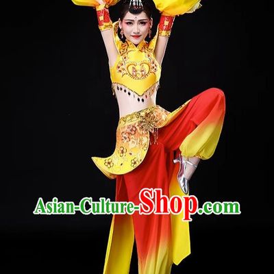 Xinjiang Dance Costumes Dunhuang Dance Costumes Classical Dance Thousand Handed Avalokitesvara Costumes Chinese Drumming Costumes Women
