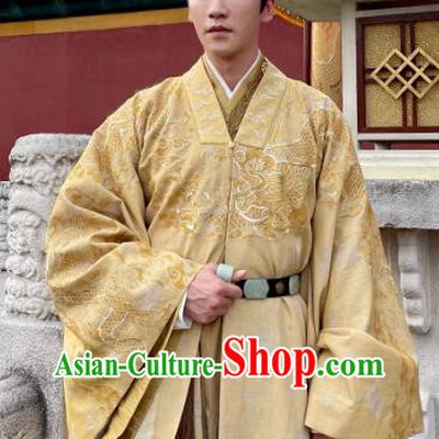 China Romantic Drama My Sassy Princess King Liu Wang Clothing Ancient Crown Prince Golden Costumes