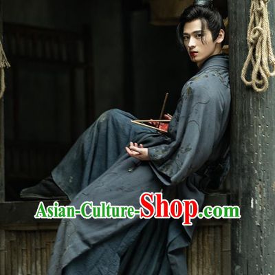 China Qin Dynasty Young Hero Hanfu Clothing TV Series An Ancient Love Song Swordsman Lu Shi Costumes