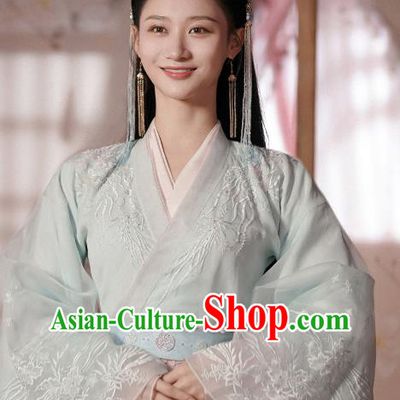 China Ancient Princess Costumes TV Series The Starry Love Liguang Qingkui Dress Goddess Hanfu Clothing
