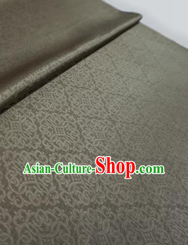 Khaki Chinese Traditional Design Brocade Fabric Ancient Hanfu Cloth Classical Lucky Clouds Pattern Material Khaki Chinese Traditional Design Brocade Fabric Ancient Hanfu Cloth Classical Lucky Clouds Pattern Material