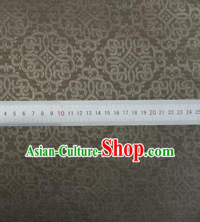 Khaki Chinese Traditional Design Brocade Fabric Ancient Hanfu Cloth Classical Lucky Clouds Pattern Material Khaki Chinese Traditional Design Brocade Fabric Ancient Hanfu Cloth Classical Lucky Clouds Pattern Material