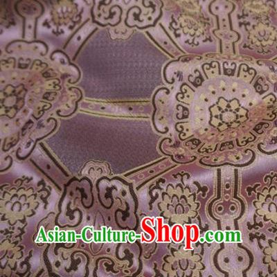 Pink Chinese Classical Rosette Pattern Material Traditional Design Brocade Fabric Tibetan Dress Cloth