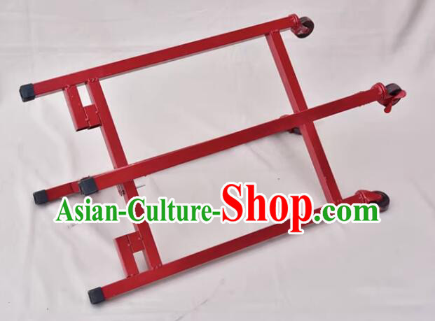 Traditional Handmade Wooden Drum Cart Chinese Lion Drum Stand Traditional Handmade Wooden Drum Cart Chinese Lion Drum Stand